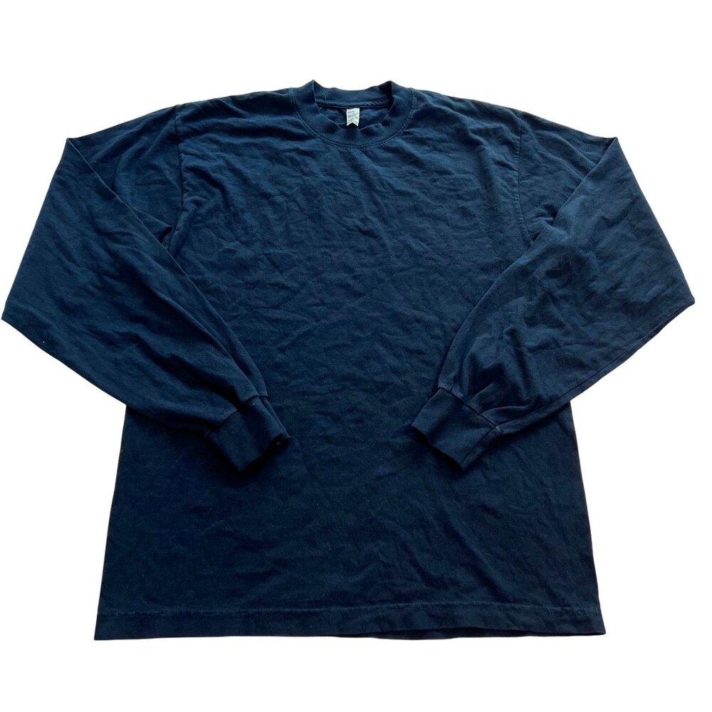 Los Angeles Apparel 6.5 Ounce Long Sleeve Shirt in Blue